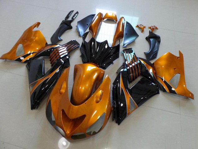Kawasaki ZX14R ZZR 1400 06-11 Motorrad Verkleidungen - Braun und Schwarz, kein Aufkleber Kaufen Kawasaki ZX14R ZZR 1400 06-11 Motorrad Verkleidungen - Braun und Schwarz, kein Aufkleber Kaufen