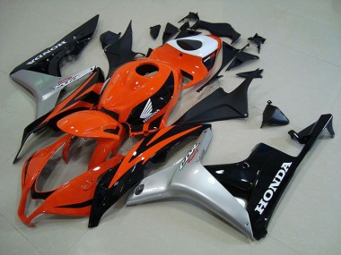 Honda CBR 600 RR 07-08 Motorrad Verkleidungen - Orange Silber Schwarz Kaufen