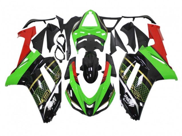 Kawasaki ZX6R 07-08 Motorrad Verkleidung - Grün Schwarz Kaufen Kawasaki ZX6R 07-08 Motorrad Verkleidung - Grün Schwarz Kaufen