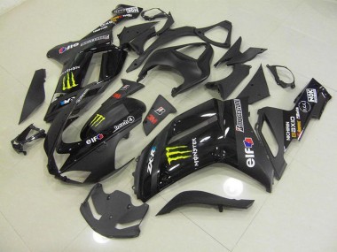 Kawasaki ZX6R 07-08 Motorrad Verkleidungen - Schwarz Monster Kaufen