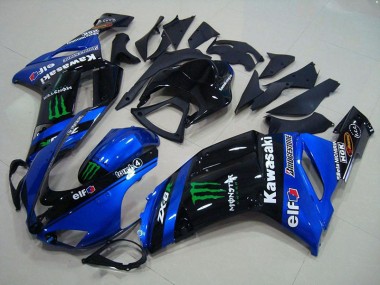 Kawasaki ZX6R 07-08 Motorrad Verkleidungen - Blau Monster Kaufen