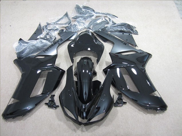 Kawasaki ZX6R 07-08 Motorrad Verkleidungen - Schwarz Silber Kaufen Kawasaki ZX6R 07-08 Motorrad Verkleidungen - Schwarz Silber Kaufen