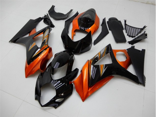 Suzuki GSXR 1000 K7 07-08 Motorrad Verkleidungen - Orange Schwarz Kaufen Suzuki GSXR 1000 K7 07-08 Motorrad Verkleidungen - Orange Schwarz Kaufen