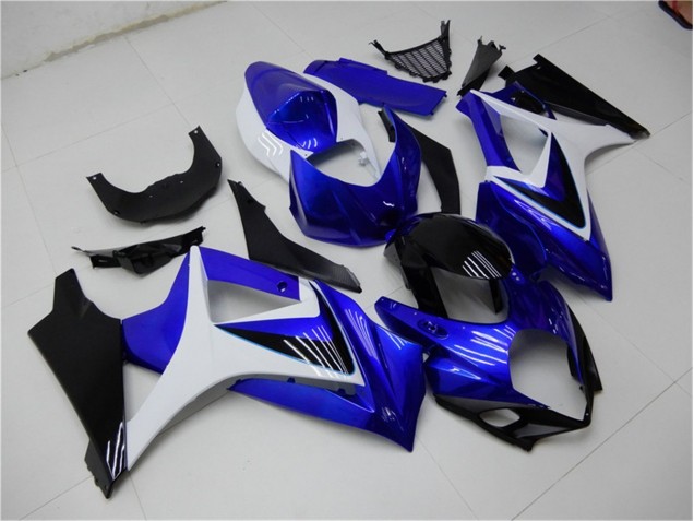 Suzuki GSXR 1000 K7 07-08 Motorrad Verkleidungen - Blau Weiß Schwarz Kaufen Suzuki GSXR 1000 K7 07-08 Motorrad Verkleidungen - Blau Weiß Schwarz Kaufen