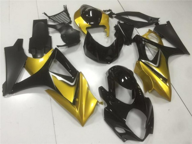 Suzuki GSXR 1000 K7 07-08 Motorrad Verkleidung - Gold Schwarz Kaufen Suzuki GSXR 1000 K7 07-08 Motorrad Verkleidung - Gold Schwarz Kaufen