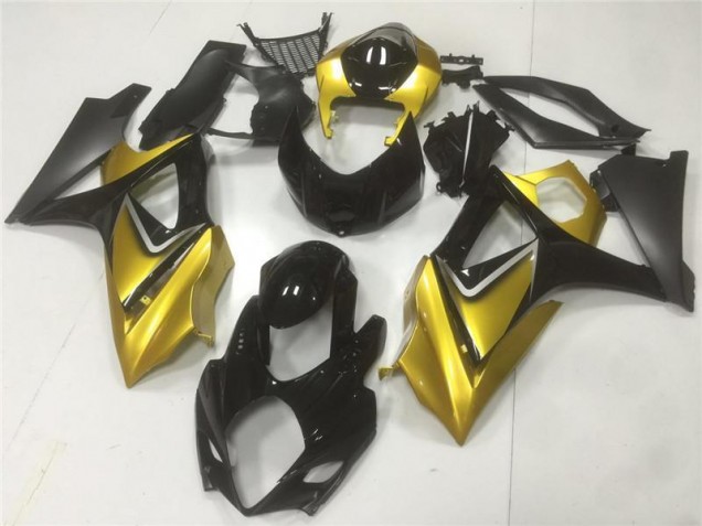 Suzuki GSXR 1000 K7 07-08 Motorrad Verkleidung - Gold Schwarz Kaufen Suzuki GSXR 1000 K7 07-08 Motorrad Verkleidung - Gold Schwarz Kaufen