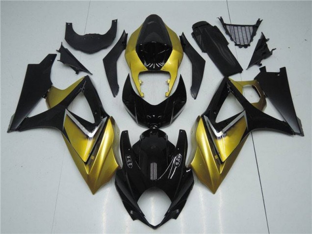 Suzuki GSXR 1000 K7 07-08 Motorrad Verkleidung - Gold Schwarz Kaufen Suzuki GSXR 1000 K7 07-08 Motorrad Verkleidung - Gold Schwarz Kaufen