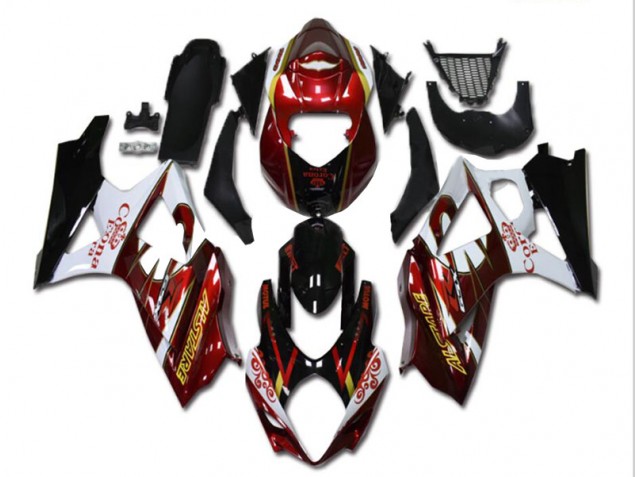 Suzuki GSXR 1000 K7 07-08 Motorrad Verkleidungen - Rot Weiß Schwarz Kaufen Suzuki GSXR 1000 K7 07-08 Motorrad Verkleidungen - Rot Weiß Schwarz Kaufen