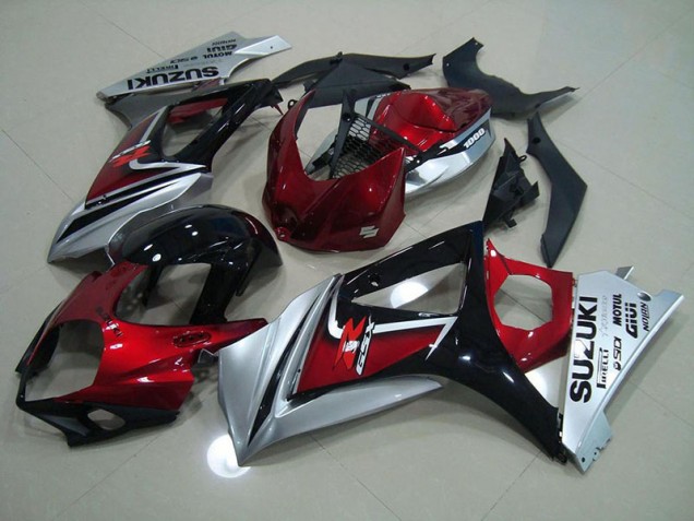 Suzuki GSXR 1000 K7 07-08 Motorrad Verkleidung - Rot Schwarz Silber Kaufen Suzuki GSXR 1000 K7 07-08 Motorrad Verkleidung - Rot Schwarz Silber Kaufen