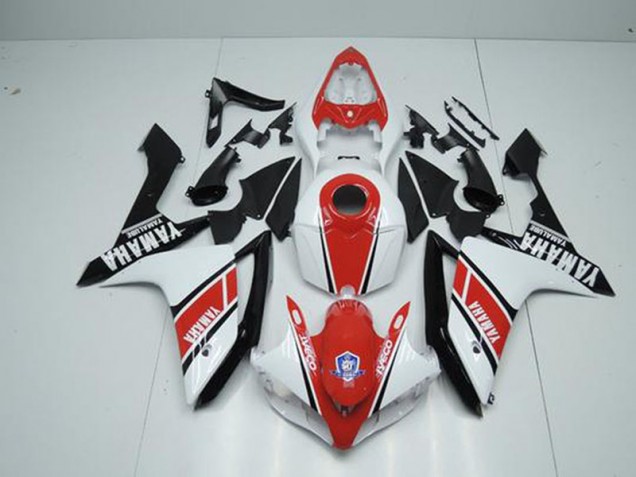 Yamaha R1 07-08 Motorrad Verkleidungen - Fabrik Rot Weiß Kaufen Yamaha R1 07-08 Motorrad Verkleidungen - Fabrik Rot Weiß Kaufen