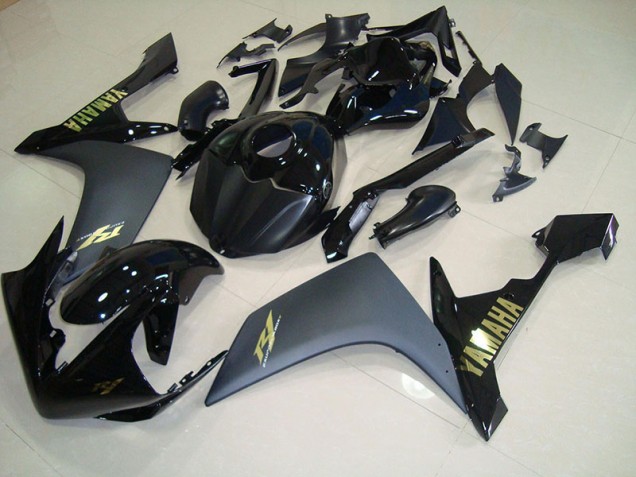 Yamaha R1 07-08 Motorrad Verkleidungen - Matt Schwarz Gold Kaufen Yamaha R1 07-08 Motorrad Verkleidungen - Matt Schwarz Gold Kaufen