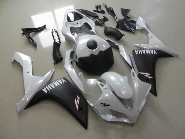 Yamaha R1 07-08 Motorrad Verkleidungen - Perl Weiß Matt Schwarz Kaufen