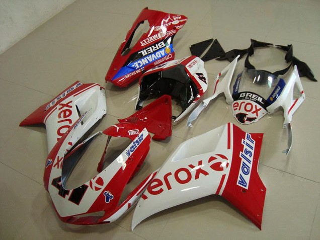 Ducati 848 1098 1198 07-14 Motorrad Verkleidungen - Weiß Rot Xerox Kaufen Ducati 848 1098 1198 07-14 Motorrad Verkleidungen - Weiß Rot Xerox Kaufen