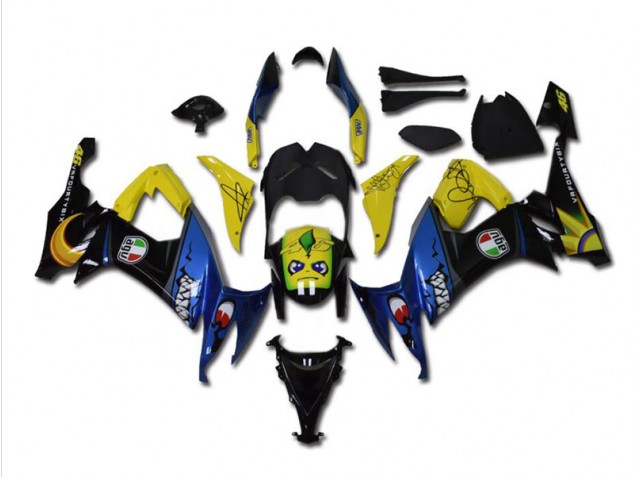 Kawasaki ZX10R 08-10 Motorrad Verkleidungen - Blau Hai Kaufen Kawasaki ZX10R 08-10 Motorrad Verkleidungen - Blau Hai Kaufen