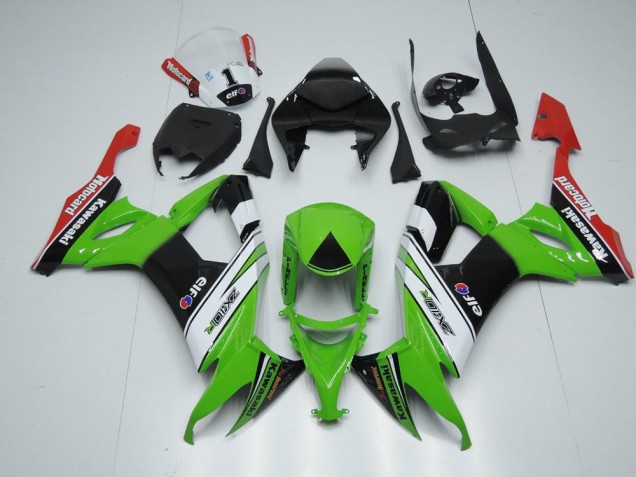Kawasaki ZX10R 08-10 Motorrad Verkleidungen - Weiß Schwarz Und Grün Kaufen Kawasaki ZX10R 08-10 Motorrad Verkleidungen - Weiß Schwarz Und Grün Kaufen