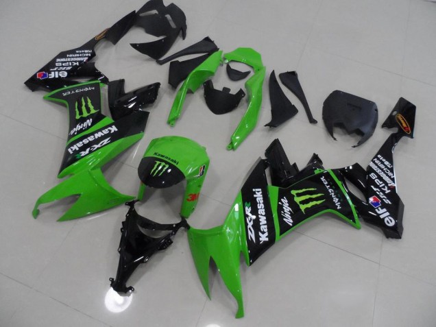 Kawasaki ZX10R 08-10 Motorrad Verkleidungen - Grünes und Schwarz Monster Kaufen Kawasaki ZX10R 08-10 Motorrad Verkleidungen - Grünes und Schwarz Monster Kaufen