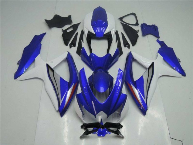 Suzuki GSXR 600 / 750 K8 08-10 Motorrad Verkleidungen Komplett Sets - Blau Weiß Kaufen Suzuki GSXR 600 / 750 K8 08-10 Motorrad Verkleidungen Komplett Sets - Blau Weiß Kaufen