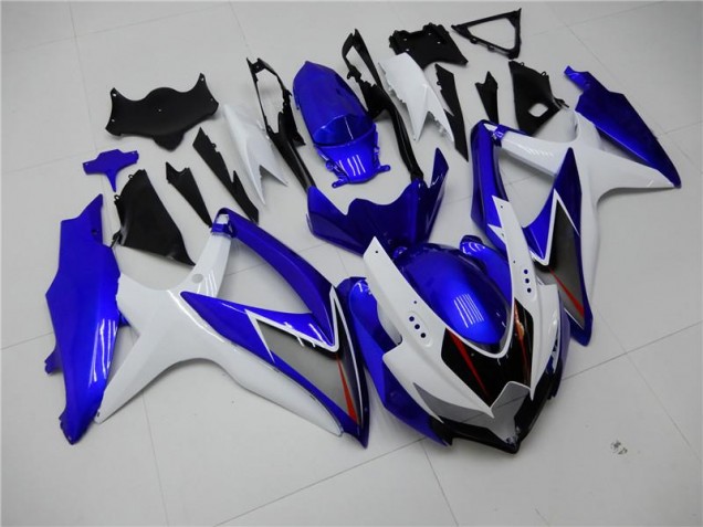 Suzuki GSXR 600 / 750 K8 08-10 Motorrad Verkleidungen - Weiß Blau Kaufen Suzuki GSXR 600 / 750 K8 08-10 Motorrad Verkleidungen - Weiß Blau Kaufen