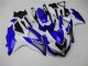 Suzuki GSXR 600 / 750 K8 08-10 Motorrad Verkleidungen - Weiß Blau Kaufen Suzuki GSXR 600 / 750 K8 08-10 Motorrad Verkleidungen - Weiß Blau Kaufen