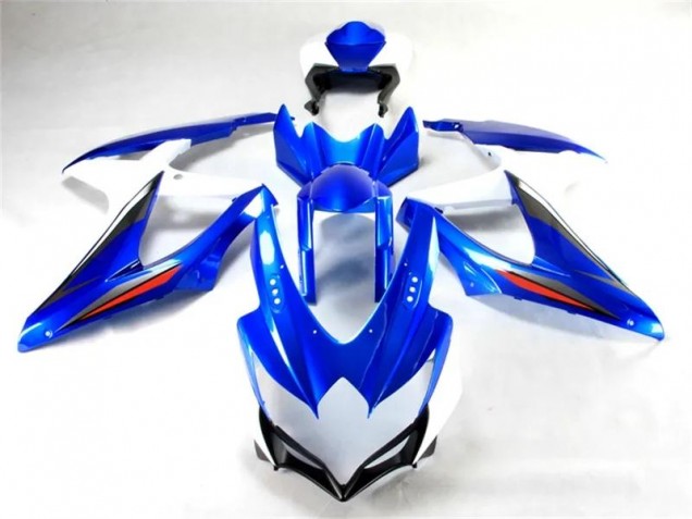 Suzuki GSXR 600 / 750 K8 08-10 Motorrad Verkleidungen & Plastik - Blau Weiß Kaufen Suzuki GSXR 600 / 750 K8 08-10 Motorrad Verkleidungen & Plastik - Blau Weiß Kaufen