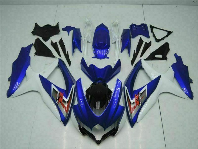 Suzuki GSXR 600 / 750 K8 08-10 Motorrad Vollverkleidung - Blau Weiß Kaufen Suzuki GSXR 600 / 750 K8 08-10 Motorrad Vollverkleidung - Blau Weiß Kaufen