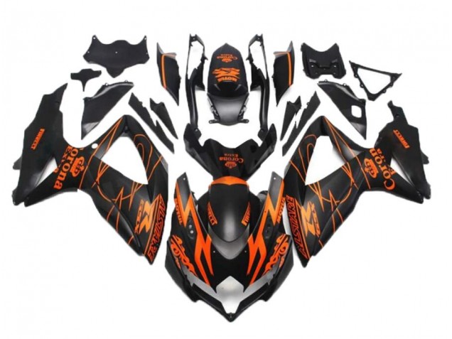 Suzuki GSXR 600 / 750 K8 08-10 Motorrad Verkleidungen - Schwarz Orange Kaufen Suzuki GSXR 600 / 750 K8 08-10 Motorrad Verkleidungen - Schwarz Orange Kaufen
