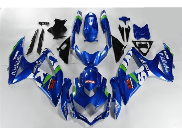 Suzuki GSXR 600 / 750 K8 08-10 Motorrad Verkleidungen - Blau Weiß Grün Kaufen Suzuki GSXR 600 / 750 K8 08-10 Motorrad Verkleidungen - Blau Weiß Grün Kaufen