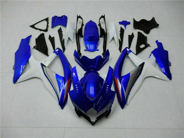 Suzuki GSXR 600 / 750 K8 08-10 Motorrad Verkleidungen - Blau Weiß Kaufen Suzuki GSXR 600 / 750 K8 08-10 Motorrad Verkleidungen - Blau Weiß Kaufen