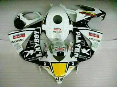 Honda CBR 1000 RR 08-11 Motorrad Verkleidung - Weiß Schwarz Playboy Kaufen