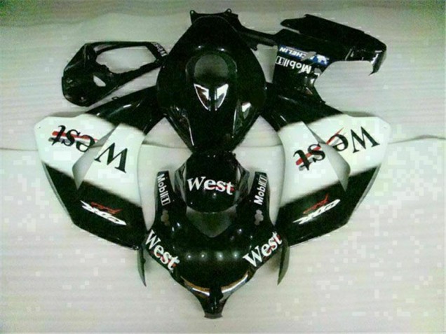 Honda CBR 1000 RR 08-11 Motorrad Verkleidungen - Weiß Schwarz West Kaufen Honda CBR 1000 RR 08-11 Motorrad Verkleidungen - Weiß Schwarz West Kaufen