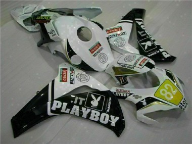 Honda CBR 1000 RR 08-11 Motorrad Verkleidungen - Weiß Schwarz Playboy Kaufen