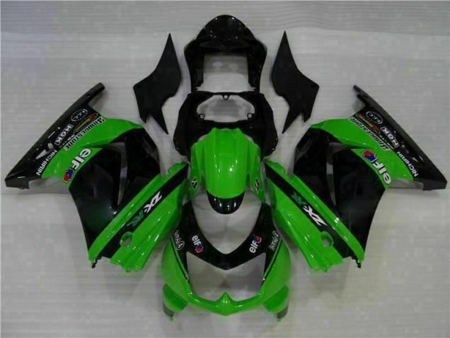 Kawasaki EX250 08-12 Motorrad Vollverkleidung - Schwarz Grün Kaufen Kawasaki EX250 08-12 Motorrad Vollverkleidung - Schwarz Grün Kaufen
