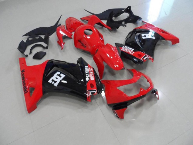 Kawasaki ZX 250R 08-12 Motorrad Verkleidungen - Rot Schwarz Kaufen Kawasaki ZX 250R 08-12 Motorrad Verkleidungen - Rot Schwarz Kaufen