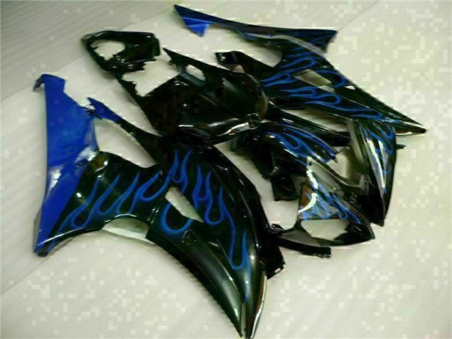 Yamaha R6 08-16 Motorrad Verkleidungen - Blau Flamme Schwarz Kaufen Yamaha R6 08-16 Motorrad Verkleidungen - Blau Flamme Schwarz Kaufen