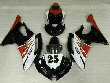 Yamaha R6 08-16 Motorrad Vollverkleidung - Weiß Schwarz Kaufen