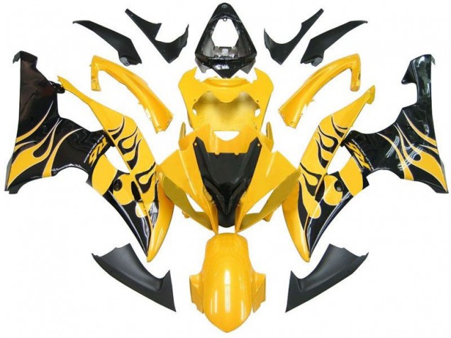 Yamaha R6 08-16 Motorrad Verkleidungen - Gelb Schwarz Flamme R6 Kaufen Yamaha R6 08-16 Motorrad Verkleidungen - Gelb Schwarz Flamme R6 Kaufen