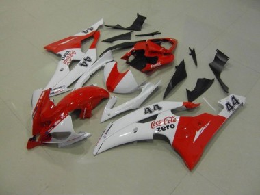 Yamaha R6 08-16 Motorrad Verkleidungen - Weiß Rot Coca Cola Zero 44 Kaufen