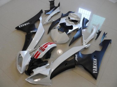 Yamaha R6 08-16 Motorrad Verkleidungen - Perl Weiß und Schwarz 58 Sic Kaufen