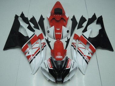 Yamaha R6 08-16 Motorrad Vollverkleidung - Rot Weiß Schwarz Kaufen