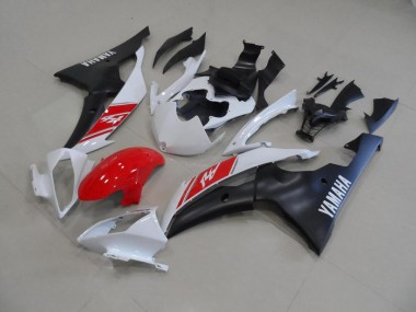 Yamaha R6 08-16 Motorrad Verkleidungen - Weiß Und Matt Schwarz Kaufen