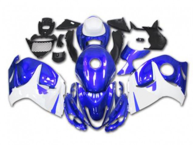 Suzuki GSXR 1300 Hayabusa 08-19 Motorrad Verkleidungen - Blau Weiß Kaufen Suzuki GSXR 1300 Hayabusa 08-19 Motorrad Verkleidungen - Blau Weiß Kaufen