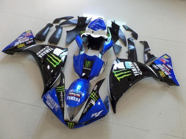 Yamaha R1 09-11 Motorrad Verkleidung - BlauSchwarz Monster Kaufen