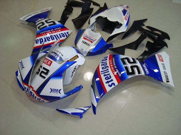 Yamaha R1 09-11 Motorrad Verkleidungen - Weiß Schwarz Sterilgarda Kaufen Yamaha R1 09-11 Motorrad Verkleidungen - Weiß Schwarz Sterilgarda Kaufen