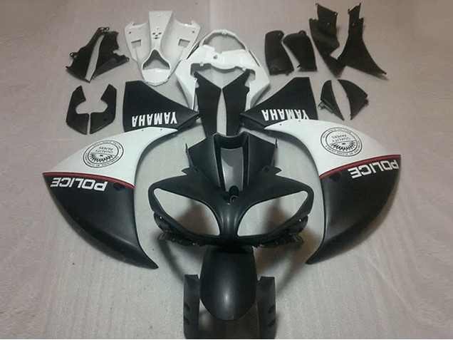 Yamaha R1 09-11 Motorrad Verkleidungen - Matt Schwarz Weiß Kaufen Yamaha R1 09-11 Motorrad Verkleidungen - Matt Schwarz Weiß Kaufen