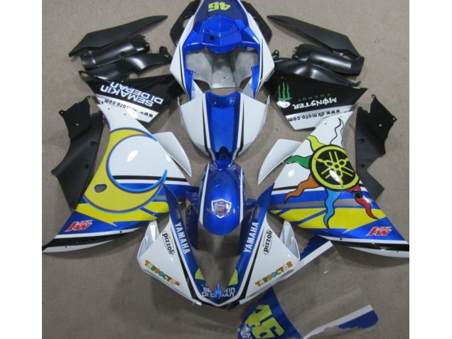 Yamaha R1 09-11 Motorrad Verkleidungen - Blau Weiß Gelb 46 Kaufen Yamaha R1 09-11 Motorrad Verkleidungen - Blau Weiß Gelb 46 Kaufen
