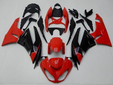 Kawasaki ZX6R 09-12 Motorrad Verkleidungen - Rot Schwarz Kaufen