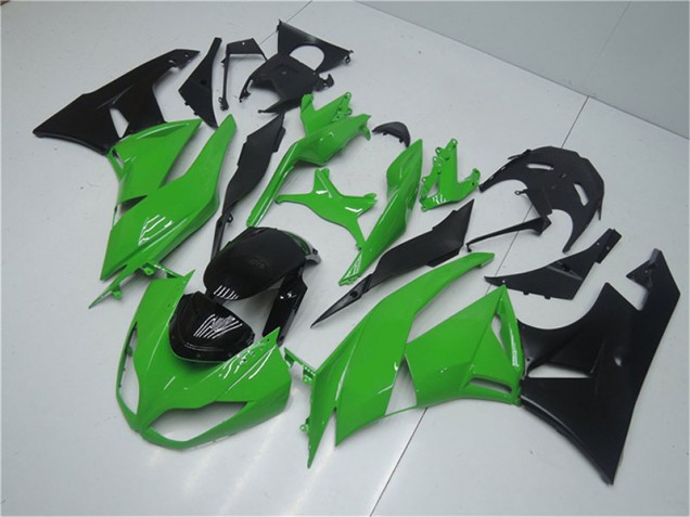 Kawasaki ZX6R 09-12 Motorrad Vollverkleidung - Grün Schwarz Kaufen Kawasaki ZX6R 09-12 Motorrad Vollverkleidung - Grün Schwarz Kaufen