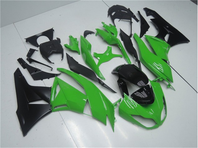 Kawasaki ZX6R 09-12 Motorrad Vollverkleidung - Grün Schwarz Kaufen Kawasaki ZX6R 09-12 Motorrad Vollverkleidung - Grün Schwarz Kaufen