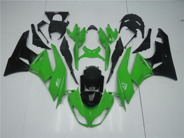 Kawasaki ZX6R 09-12 Motorrad Vollverkleidung - Grün Schwarz Kaufen Kawasaki ZX6R 09-12 Motorrad Vollverkleidung - Grün Schwarz Kaufen