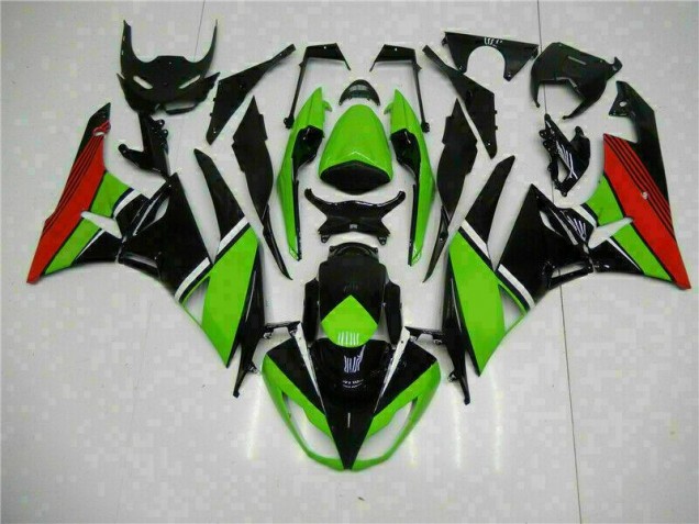Kawasaki ZX6R 09-12 Motorrad Verkleidungen - Schwarz Grün Rot Kaufen Kawasaki ZX6R 09-12 Motorrad Verkleidungen - Schwarz Grün Rot Kaufen